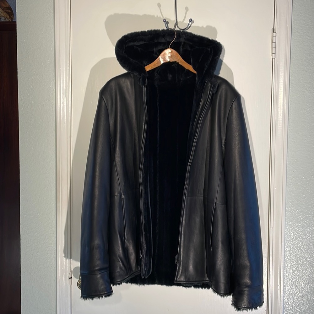 Women's Black Hooded Jacket